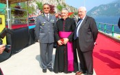 Il Colonnello Luigi Bettini GdF, monsignor Bruno Molinari e l'imprenditore lecchese Vico Valassi