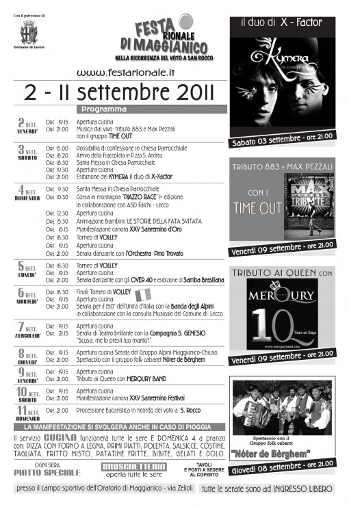 Maggianico sagra programma