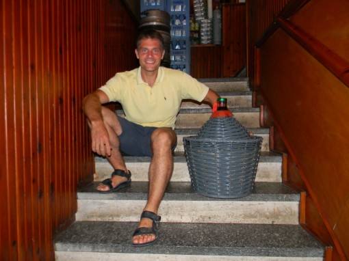 marco anghileri e la damigiana del dino piazza