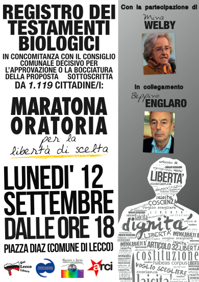 Maratona oratoria testamento biologico