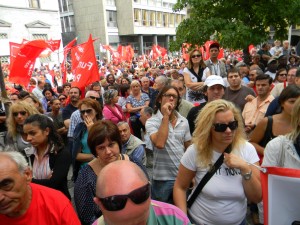 Sciopero cgil 6 settembre piazza garibaldi