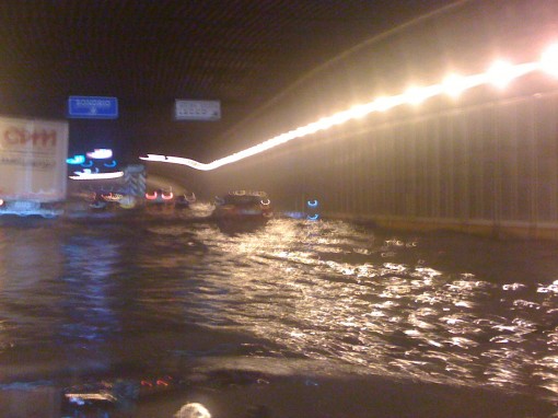 ss36 allagata lago su rampa di uscita per lecco