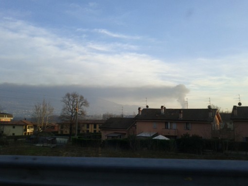 INCENDIO DOLZAGO - DA OGGIONO