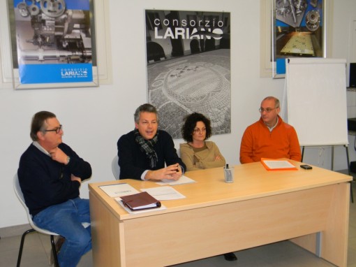 Welfare Aziendale Conferenza Stampa 11 gennaio 2012 (4) da sinistra Carlo Invernizzi, Andrea Venini, Michela Maggi, Edoardo Riva - Copia