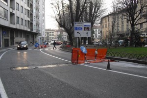lavori in corso centro lecco viale dante