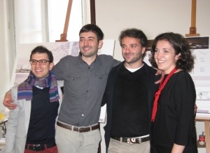 FotoGruppo politecnico expo 2015 Da sinistra: Michele Sauchelli, Salvatore Musarò, Fabio Prada e Paola Trivini