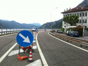 SS36 Inizio lavori ciclopista