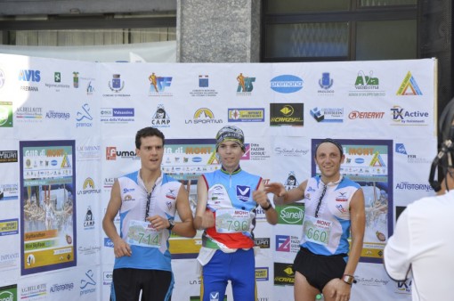 Podio Mini Sky Race Giir di Mont 2012 Davide Nappo 3 - Gyorgy Sazbolcs Sitvan 1 - Alessandro Gusmeroli 2