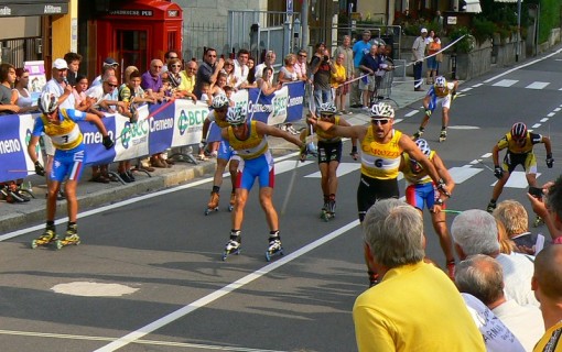 Staffetta Americana Barzio La volata finale della Staffetta Americana 2012 - vincono Ceolan e Pizzutto