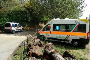 Ambulanza a Colle Brianza