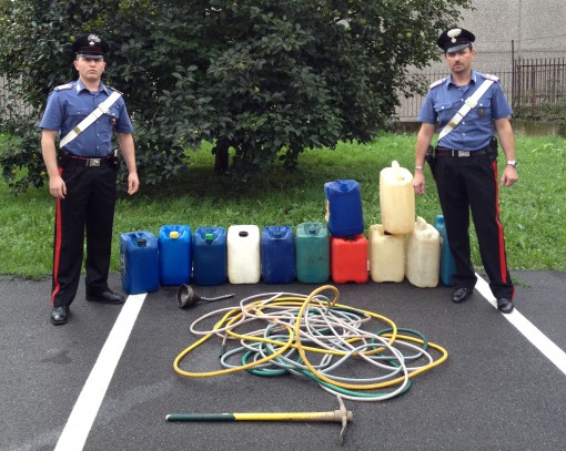 Furto benzina Calolziocorte