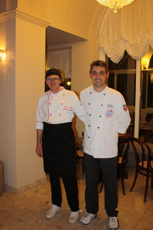 Bordoli con il secondo cuoco Arden Maglia