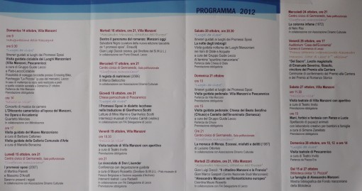 Lecco Città del Manzoni 2012