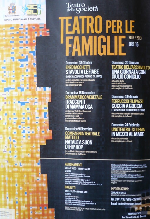 calendario Teatro per le Famiglie