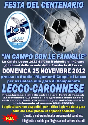 Volantino Festa del Centenario