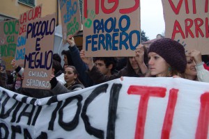 Manifestazione studenti 01/12/2012
