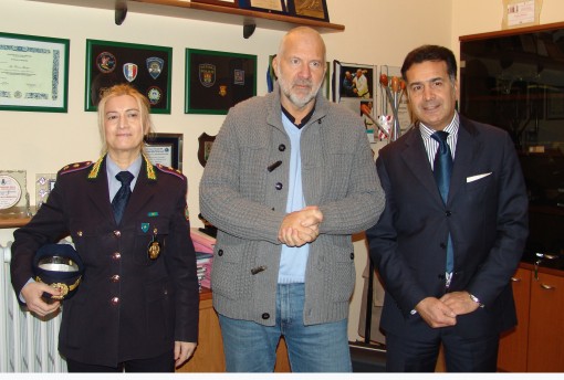 Picozzi alla centrale della Polizia Locale di Lecco