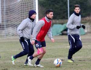 ALLENAMENTO CALCIO LECCO A VALMADRERA - 2 GENNAIO 2013 - ANDREA GRITTI