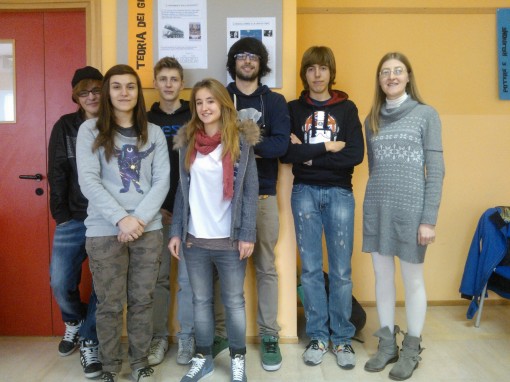 Il Team del Leopardi con la prof.ssa Laura Arrigoni