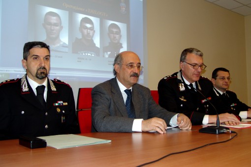 ten.col Giuliani, procuratore Buonanno, te.col. Riscaldati, capitano Motta