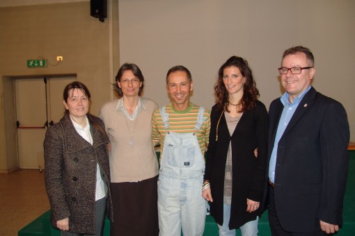 assessore Bonacina, preside Merli, Marco Rigamonti, Barbara Fomasi, sindaco Brivio