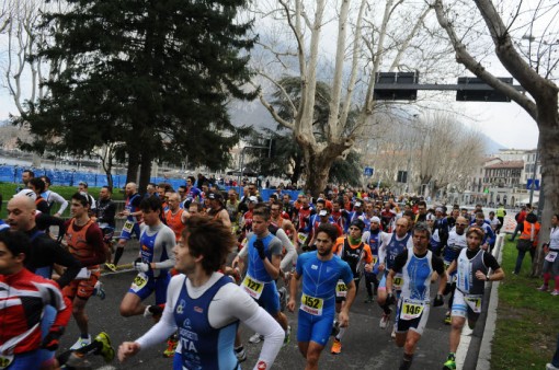 rt . duatlhon città di lecco . 7.4.2013 . partenza