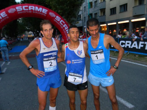 Francesco Bona - Lhoussaine Oukhrid - Lahcen Mokraji 10 km del Manzoni 2013 (28)