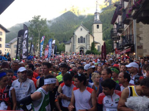 partenza maratona del monte bianco