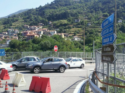 Bellano uscita chiusa per incidente 5/08/2013