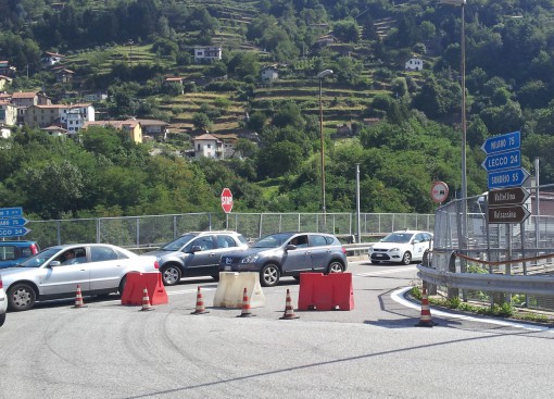 Disagi Bellano per incidente SS36 agosto 2013