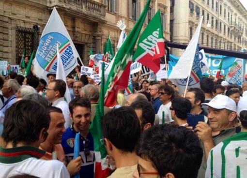 manifestazione PDL Roma