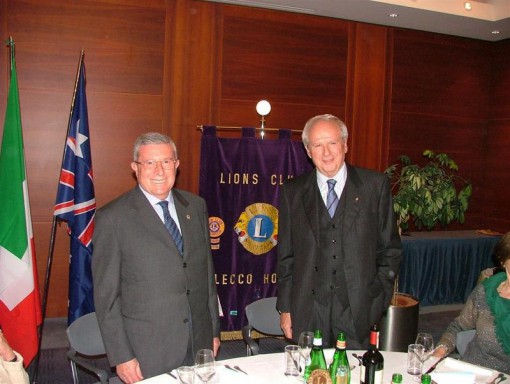 Carlo Bellocchio Pres. Lions  e Giancarlo Morandi Pres.Amala