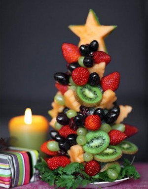 LIVING mini albero Natale frutta