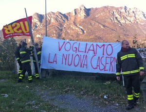 protesta pompieri - area Bione (1)