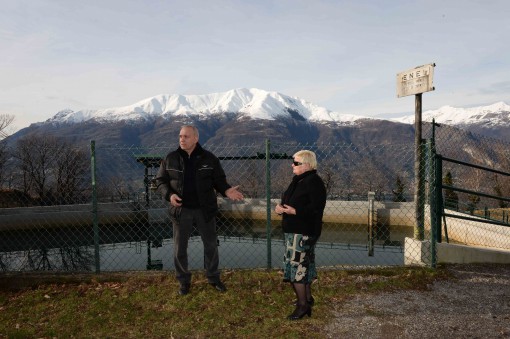 Vestreno PierLuigi Vitali Con Maria Rosa Busi nel bacino idroelettrico