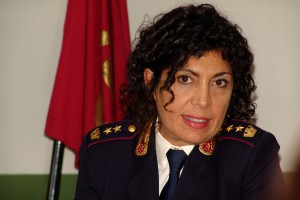 Il comandante della Polstrada Mariella Russo