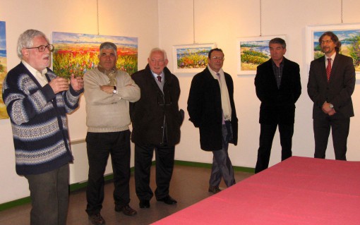 L'inaugurazione della mostra di Adelio Bonacina a Calolziocorte