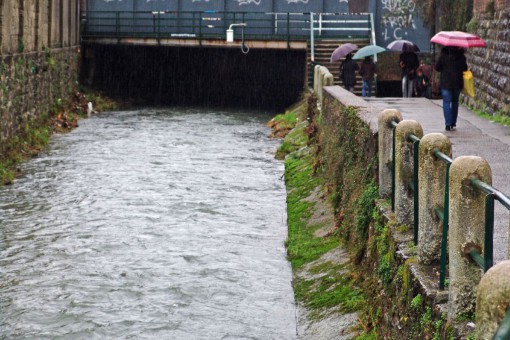 Pioggia - fiume Caldone