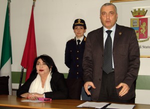 Il questore Francini insieme al vice questore Mimma Vassallo