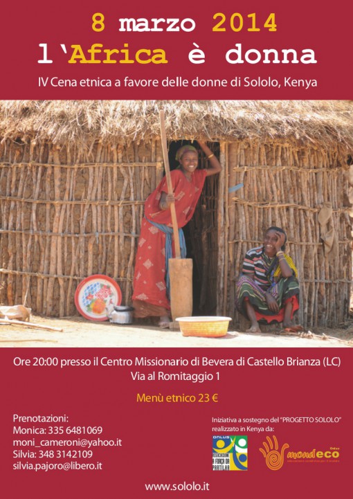 locandina festa donna sololo africa