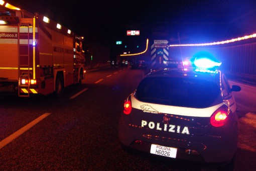 Ribaltamento sottopasso Lecco (1)