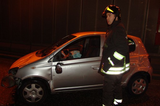 Ribaltamento sottopasso Lecco