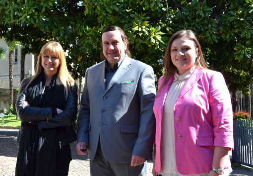 Da sinistra Paola Pioppi, l'assessore provinciale Marco Benedetti e Raffaella Bartesaghi.