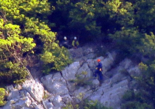 Frana San Martino - Rocciatori al lavoro (5)