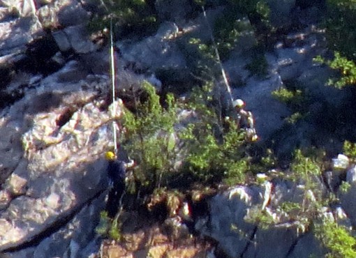 Rocciatori al lavoro - Frana San Martino (4)