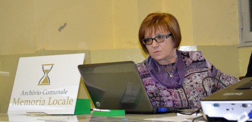 Simonetta Carizzoni, presidente dell'Archivio comunale della memoria locale.