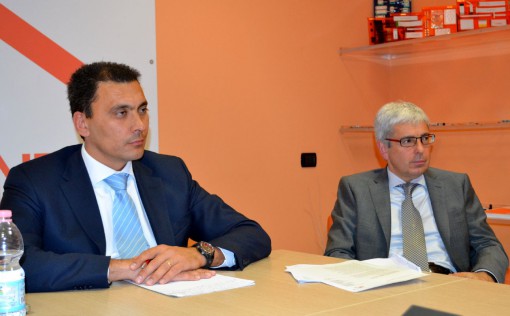 Alessandro Ciucci, general manager di Wurth Elektronik Italia (a sinistra) e Luca Brigatti.