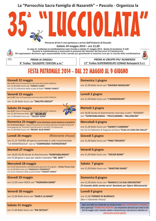 lucciolata 2014 manifesto