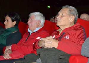 Seduto in prima fila Luigino Airoldi (a sinistra). Al suo fianco Romano Perego.