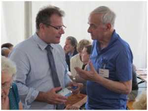 Il sindaco Brivio insieme a Renato Colasanti